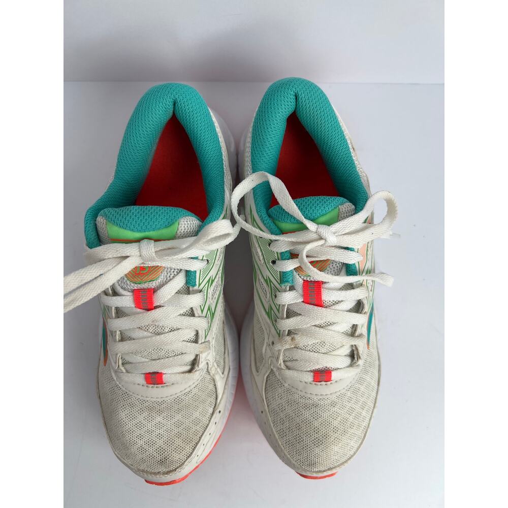 Saucony Cohesion 13 Versafoam White Teal Coral Mesh Running Shoes Size 7